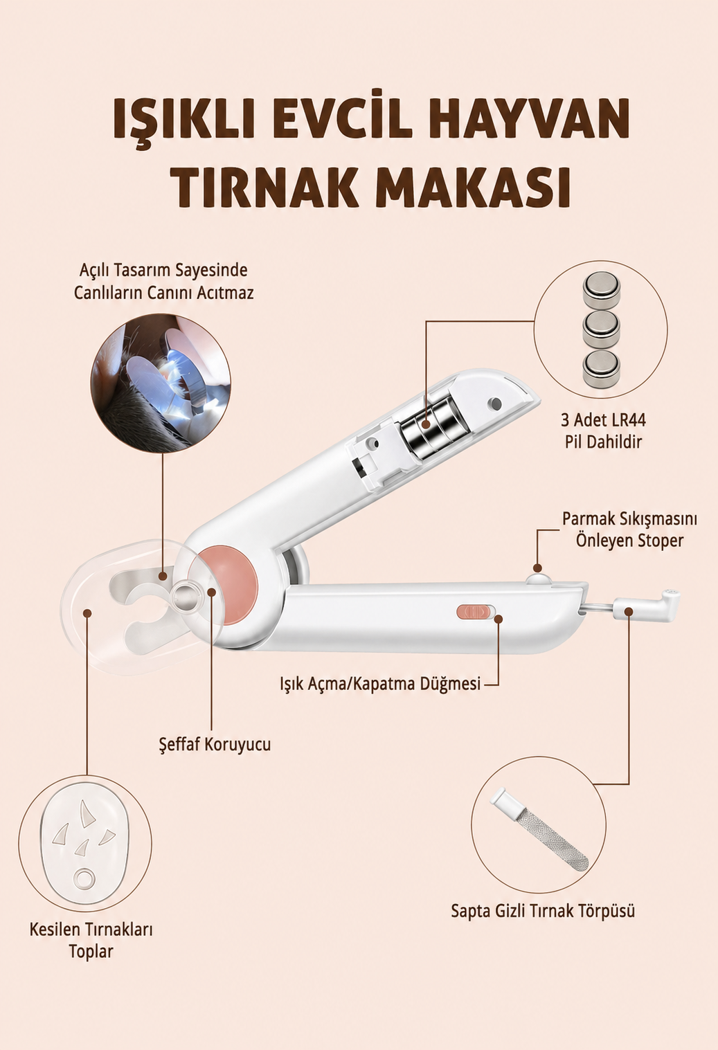 EVCİL HAYVAN TIRNAK MAKASI